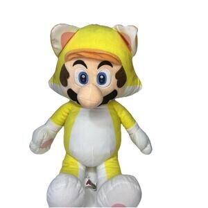 Nintendo‎ Super Mario 3D World Cat Suit Mario Plush Toy 24” Stuffed Animal
